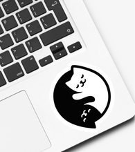 Load image into Gallery viewer, Cat Ying Yang Sticker
