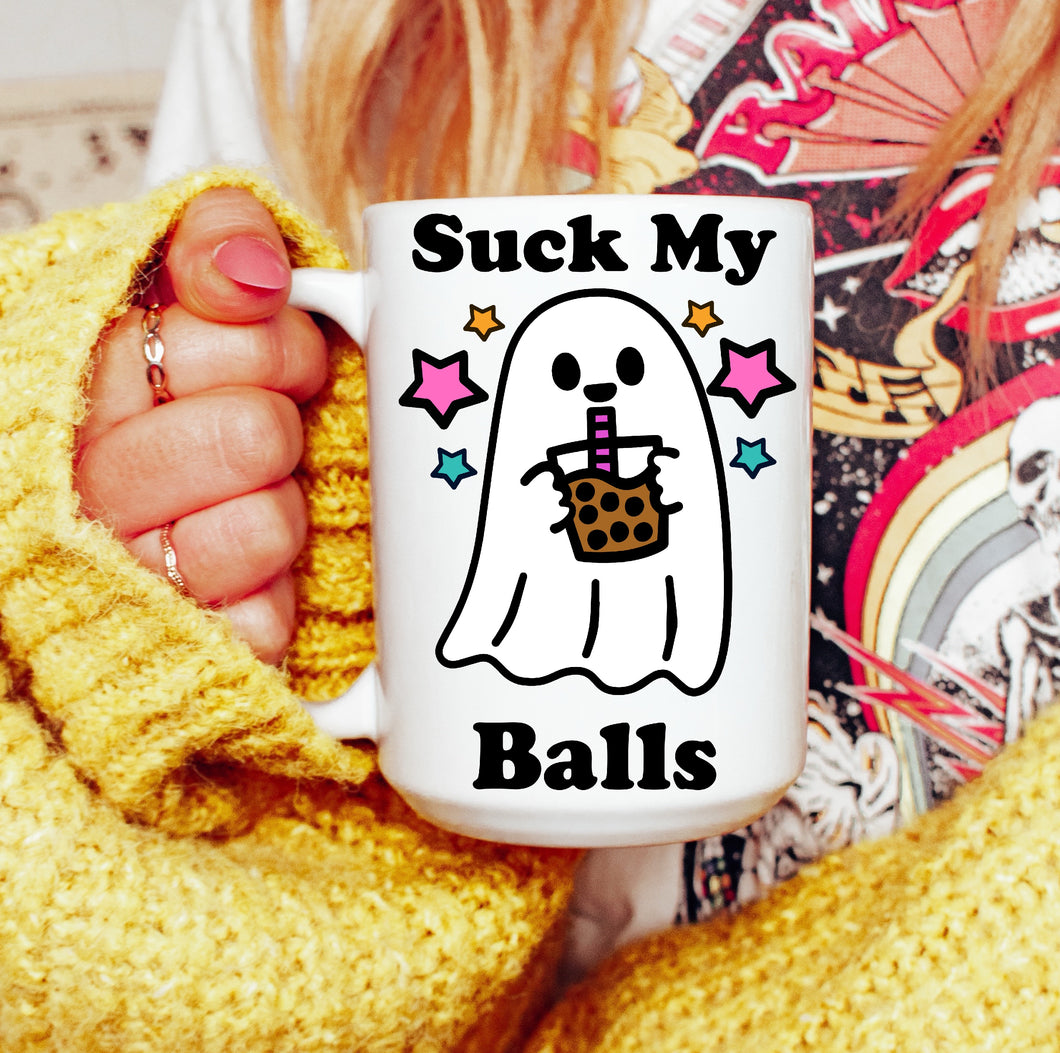 Suck My Balls Boba Funny Mug