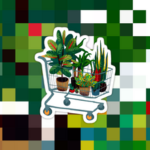 Load image into Gallery viewer, Shopping Cart Plant Love Sticker
