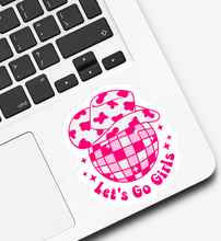 Load image into Gallery viewer, Let’s Go Girls Disco Cowgirl Sticker
