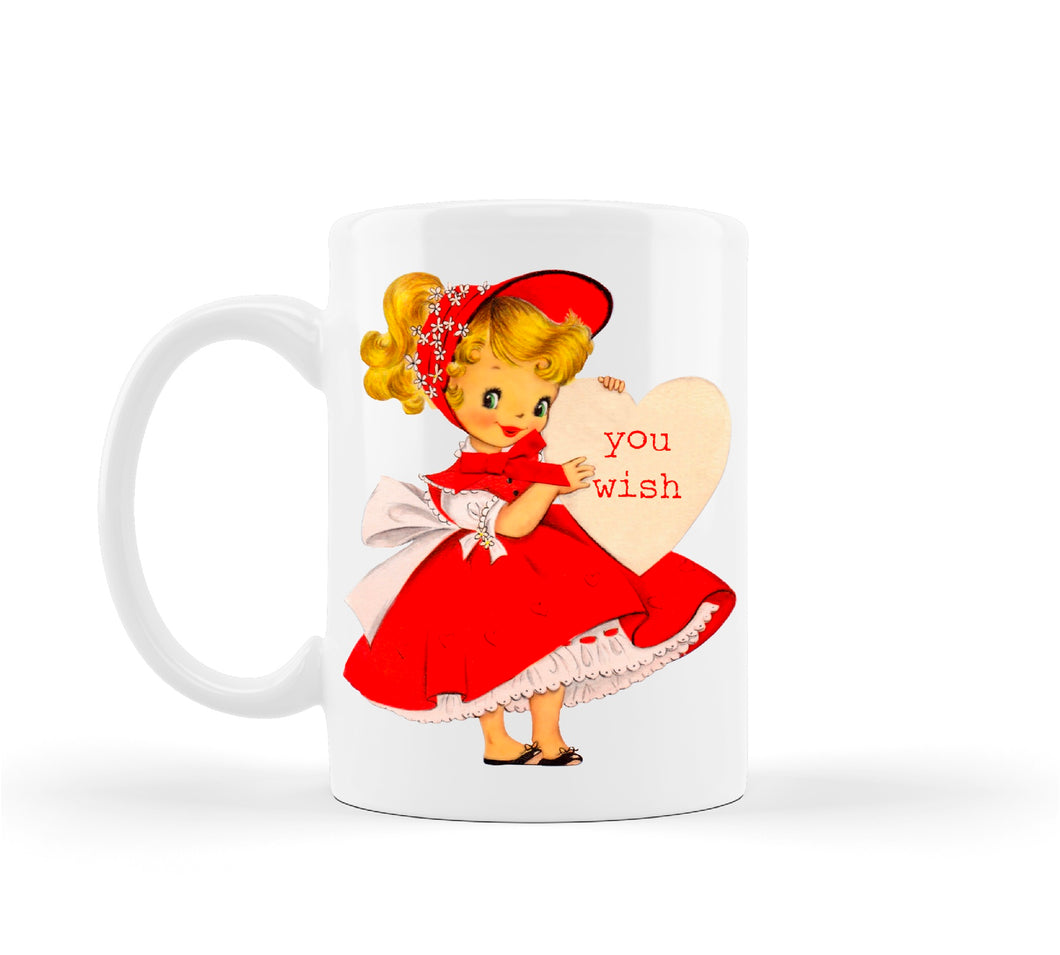 Retro Anti Valentines You Wish Mug