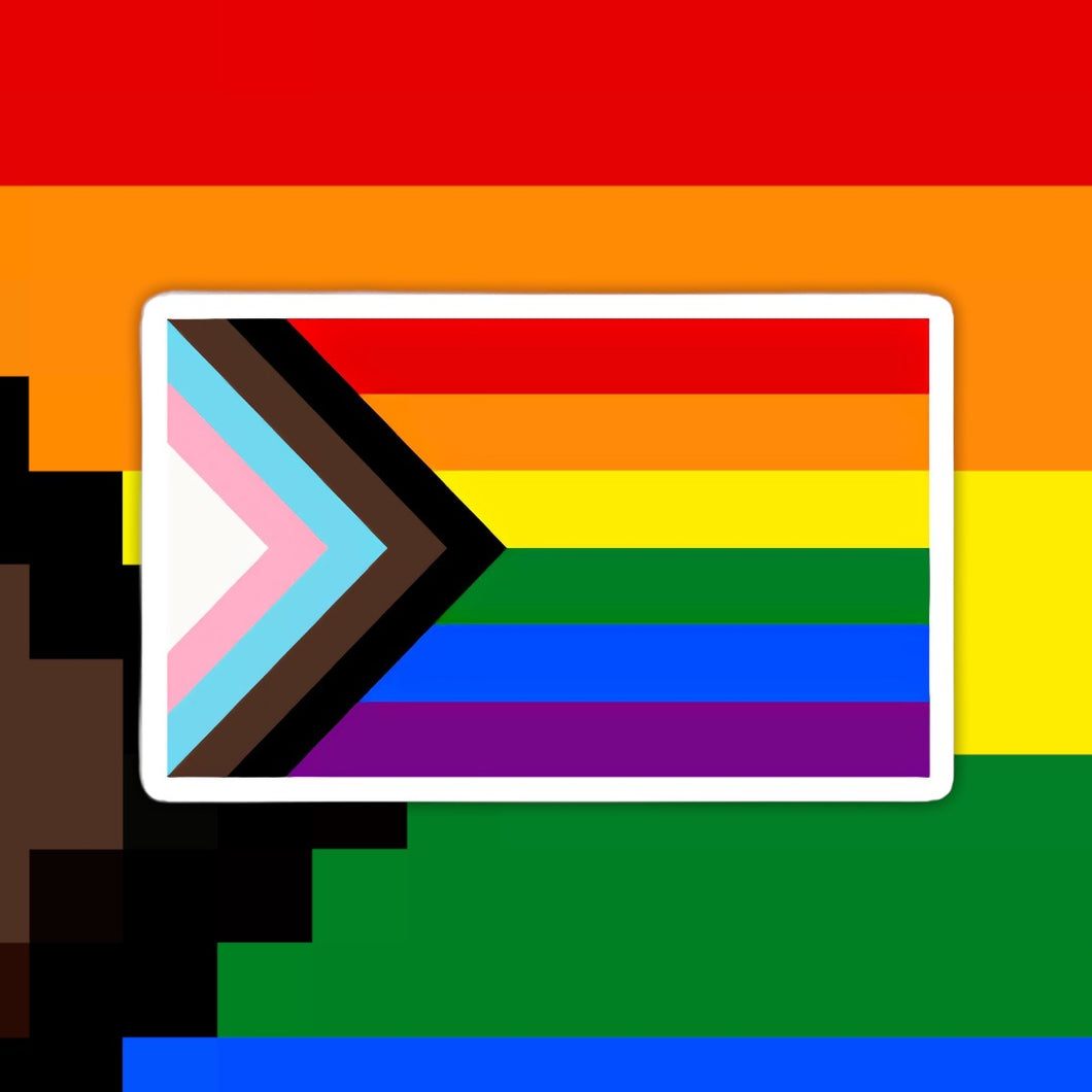 Pride Progress Flag Sticker