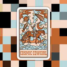 Load image into Gallery viewer, The Cosmic Cowgirl Tarot Card Sticker
