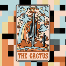 Load image into Gallery viewer, The Cactus Cowgirl Tarot Card Sticker
