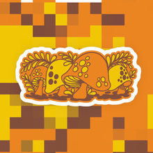 Load image into Gallery viewer, Vintage 70s Mushrooms Sticker
