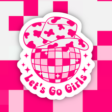 Load image into Gallery viewer, Let’s Go Girls Disco Cowgirl Sticker
