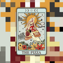 Load image into Gallery viewer, The Pizza Tarot Card Sticker
