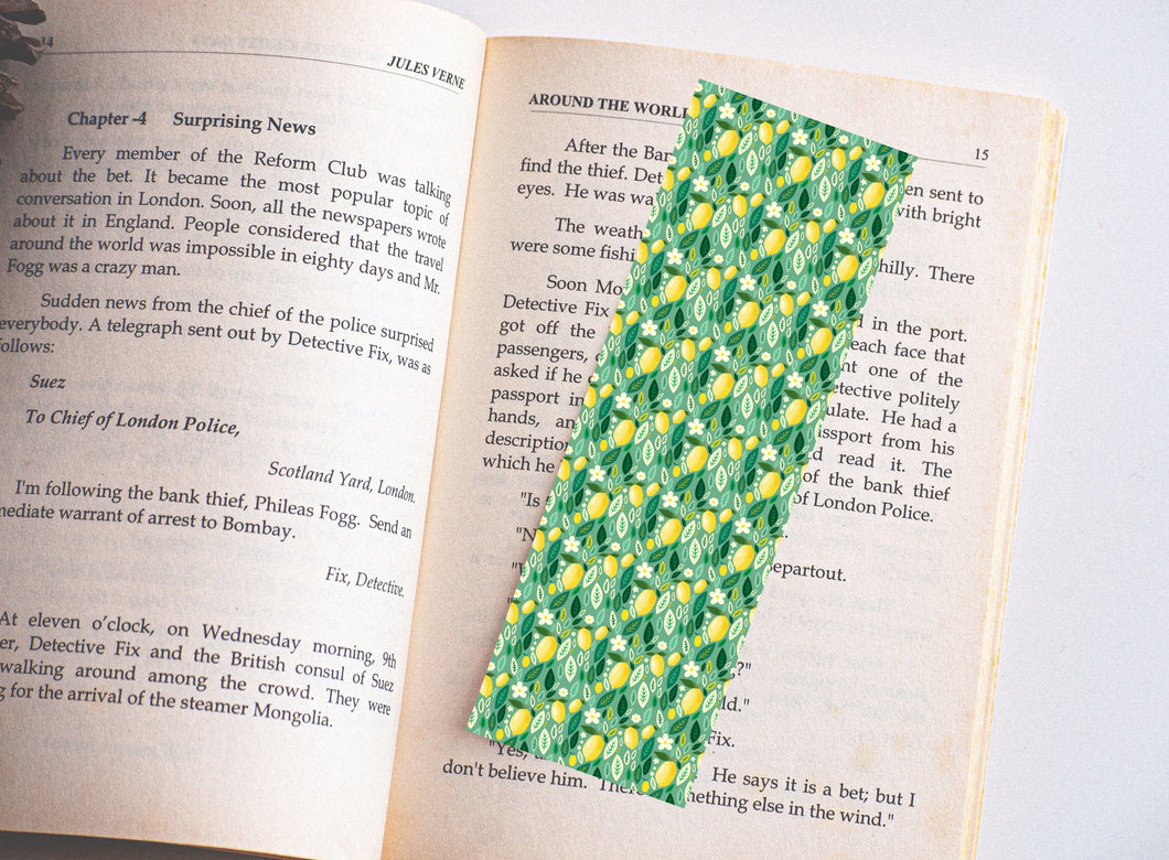 Lemon Citrus Bookmarks