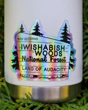Load image into Gallery viewer, Holographic Iwishabish Woods National Forest Sticker
