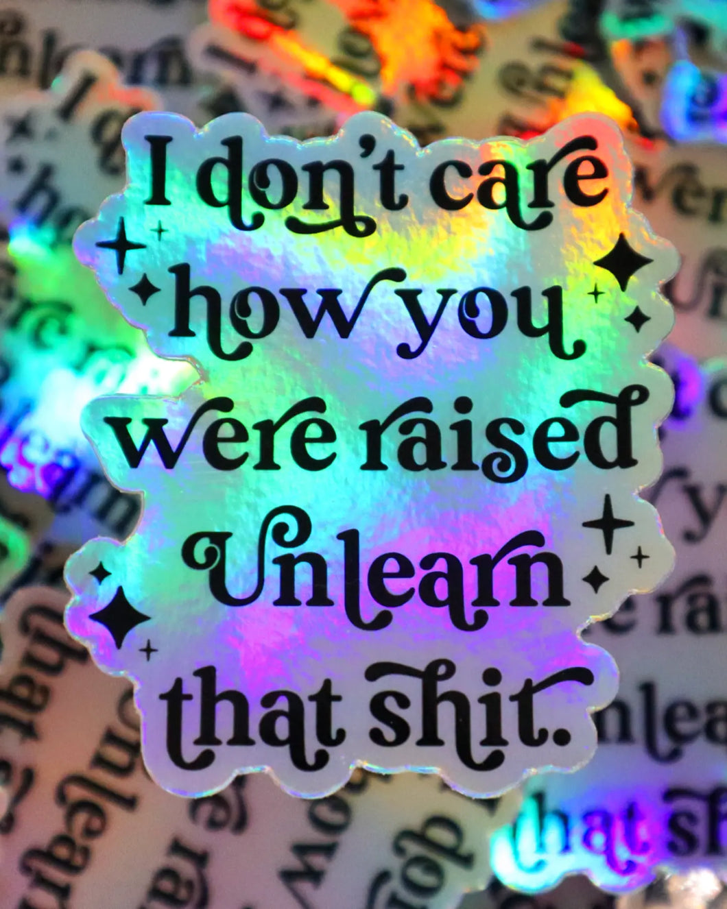 Holographic Unlearn that Sticker