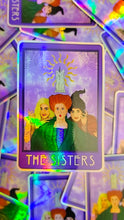 Load image into Gallery viewer, The Sanderson Sisters Tarot Holographic 4&quot; Sticker
