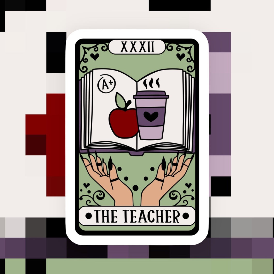 The Teacher Tarot Reader Sticker