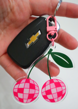 Load image into Gallery viewer, Disco Cherry 3&quot; Double Sided Keychain
