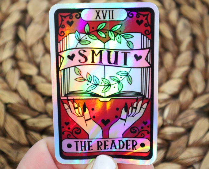 The Reader Smut Holographic Sticker