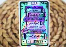 Load image into Gallery viewer, The Reader Tropes Holographic Sticker
